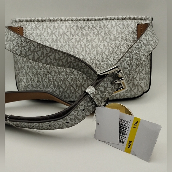 MK Silver&White Belt Bag L/XL BNWT - Picture 2 of 7